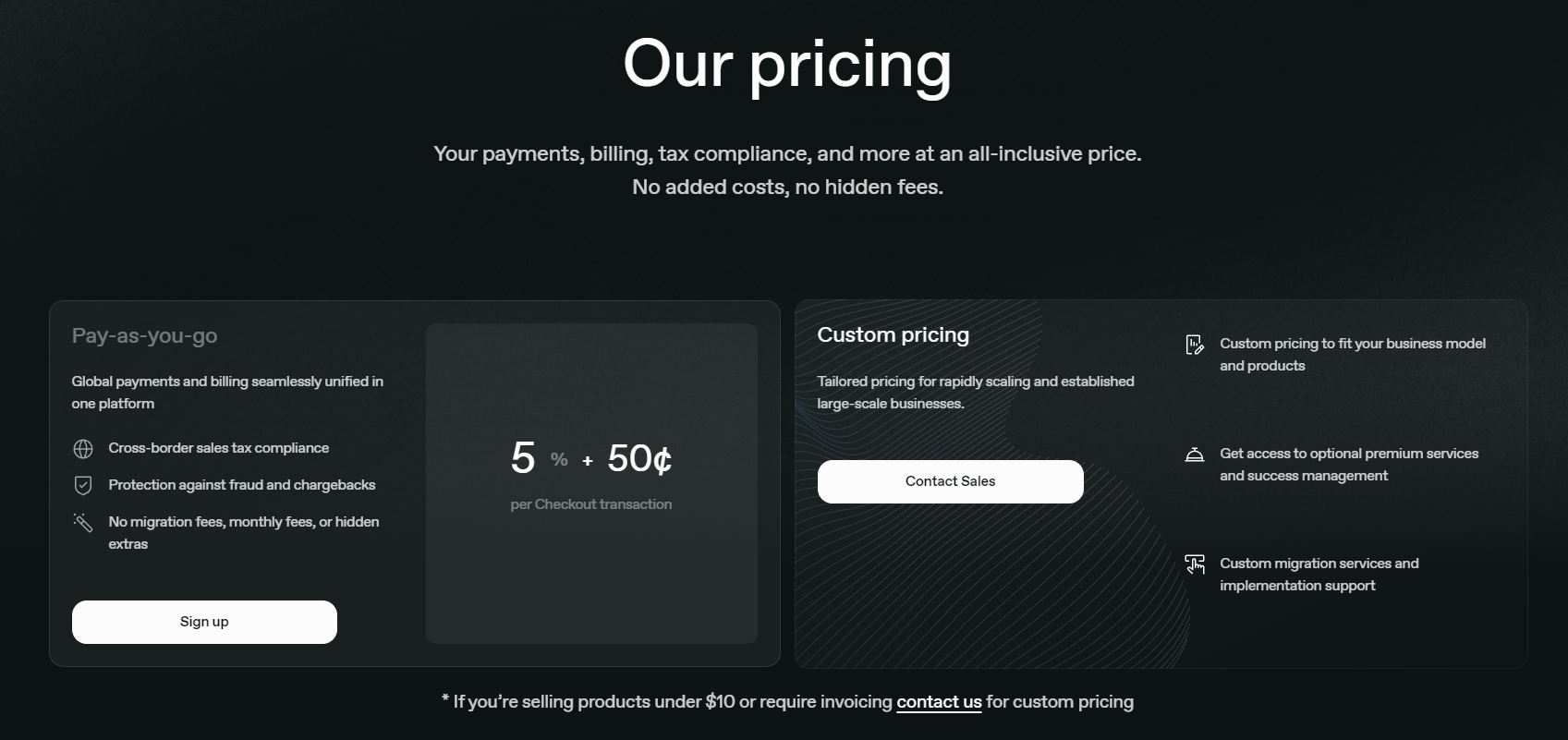 Paddle Pricing
